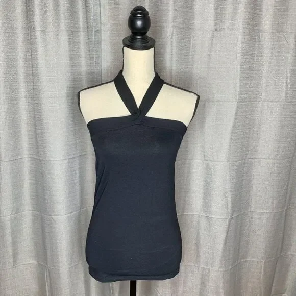Milkyway USA Black Halter Sleeveless Tank Top L - Picture 7 of 8